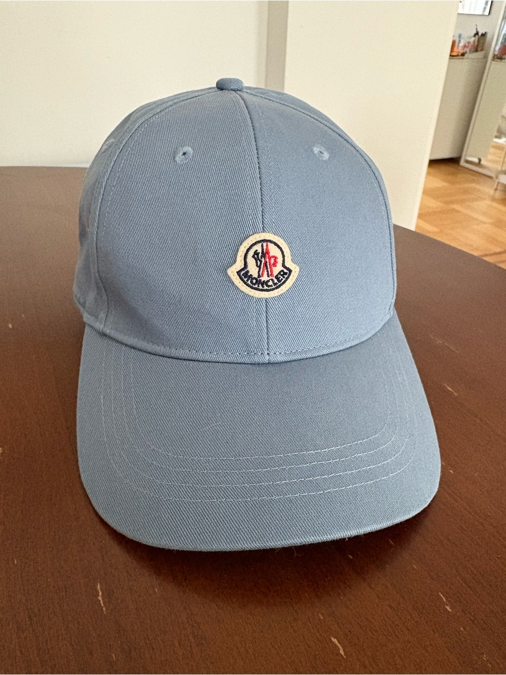 Moncler Sky Blue Logo Baseball Cap